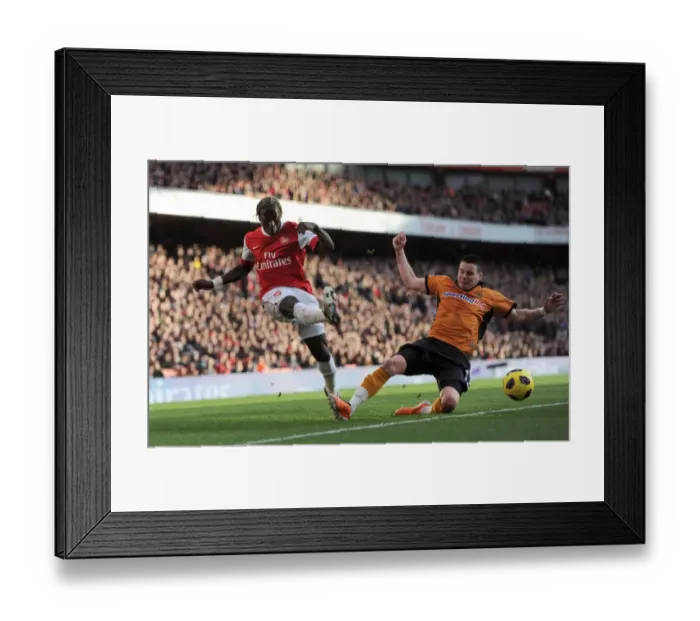 Framed Print : Bacary Sagna (Arsenal) Adam Hammill (Wolves). Arsenal 2: 0 Wolverhampton Wanderers Framed Print : Bacary Sagna (Arsenal) Adam Hammill (Wolves). Arsenal 2: 0 Wolverhampton Wanderers