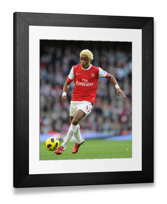 Framed Print : Alex Song (Arsenal). Arsenal 2: 0 Wolverhampton Wanderers. Barclays Premier League