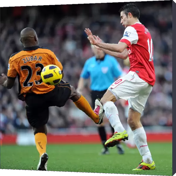 Robin van Persie (Arsenal) Ronald Zubar (Wolves). Arsenal 2: 0 Wolverhampton Wanderers
