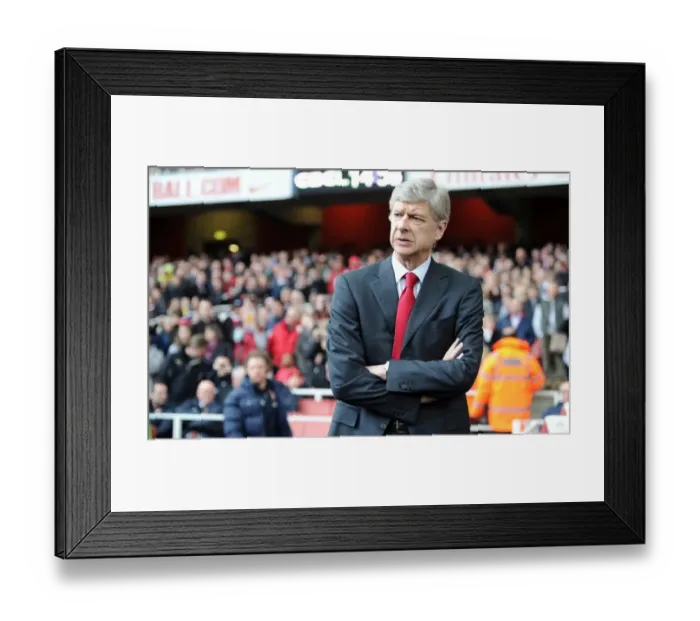 Framed Print : Arsene Wenger the Arsenal Manager. Arsenal 2: 0 Wolverhampton Wanderers