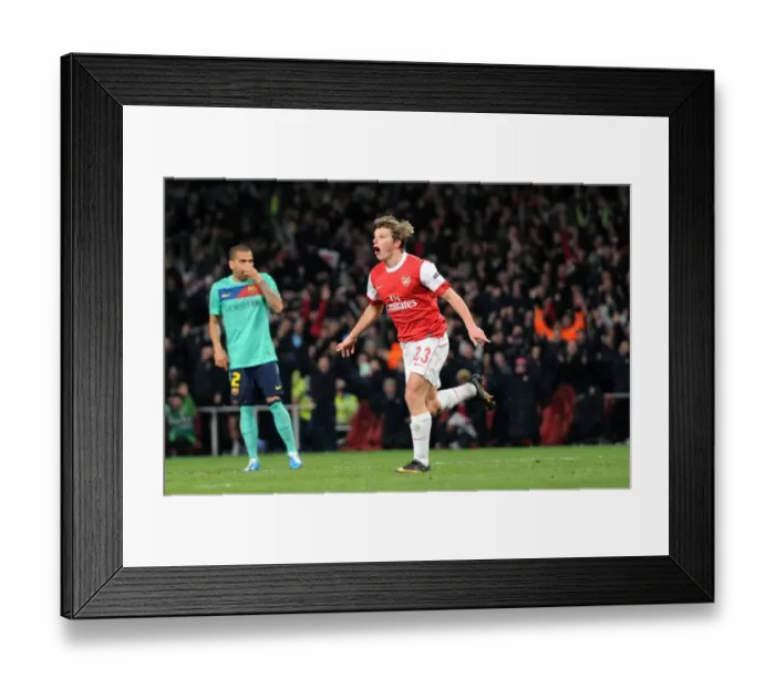 Framed Print : Arshavin's Brilliant Goal: Arsenal Takes 2-1 Lead Over Barcelona in Champions League Framed Print : Arshavin's Brilliant Goal: Arsenal Takes 2-1 Lead Over Barcelona in Champions League