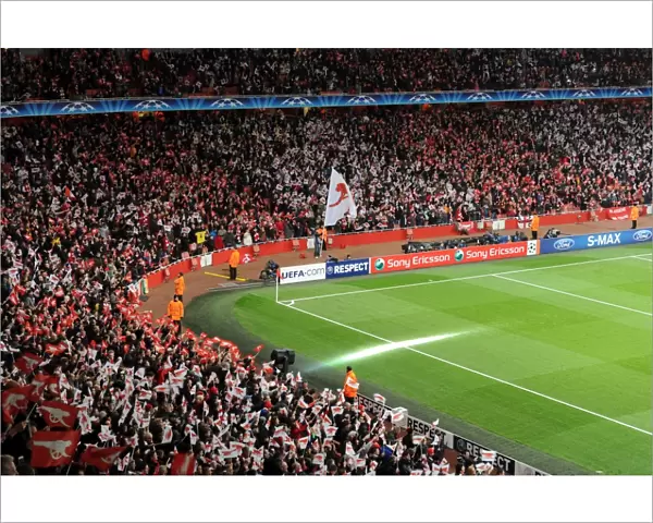 Arsenal Fans Unite: Arsenal 2:1 Barcelona, UEFA Champions League Round 16, Emirates Stadium