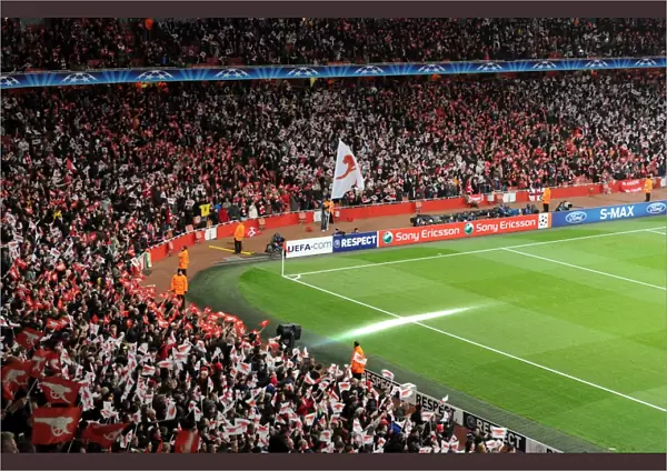 Arsenal Fans Unite: Arsenal 2:1 Barcelona, UEFA Champions League Round 16, Emirates Stadium