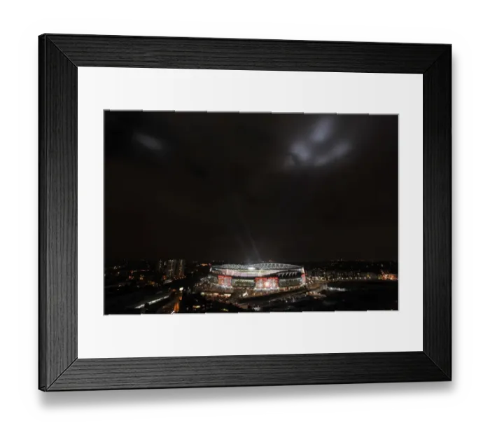 Framed Print : Arsenal 2:1 Barcelona - Champions League Victory at Emirates Stadium Framed Print : Arsenal 2:1 Barcelona - Champions League Victory at Emirates Stadium