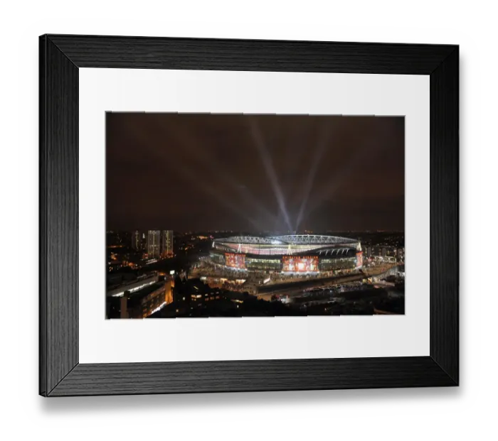 Framed Print : Arsenal's Champions League Glory: 2-1 Over Barcelona at Emirates Stadium Framed Print : Arsenal's Champions League Glory: 2-1 Over Barcelona at Emirates Stadium