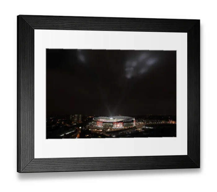 Framed Print : Arsenal's Champions League Triumph: 2-1 Over Barcelona at Emirates Stadium Framed Print : Arsenal's Champions League Triumph: 2-1 Over Barcelona at Emirates Stadium
