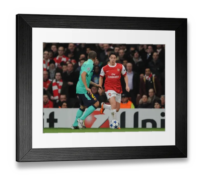 Framed Print : Arsenal's Samir Nasri Outshines Barcelona's Daniel Alves in Emirates Showdown: Arsenal 2 - 1 Barcelona, UEFA Champions League Framed Print : Arsenal's Samir Nasri Outshines Barcelona's Daniel Alves in Emirates Showdown: Arsenal 2 - 1 Barcelona, UEFA Champions League