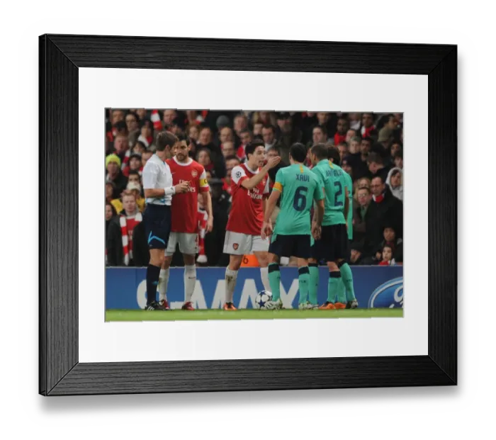 Framed Print : Arsenal's Nasri Outshines Barcelona's Alves: Arsenal 2 - 1 Barcelona, UEFA Champions League, Emirates Stadium, London, 2011 Framed Print : Arsenal's Nasri Outshines Barcelona's Alves: Arsenal 2 - 1 Barcelona, UEFA Champions League, Emirates Stadium, London, 2011