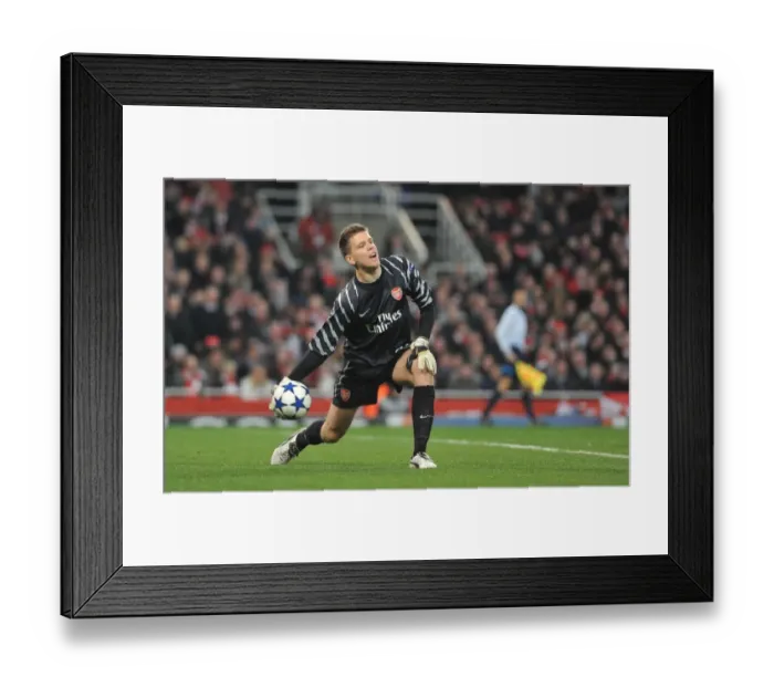 Framed Print : Wojciech Szczesny (Arsenal). Arsenal 2: 1 Barcelona, UEFA Champions League