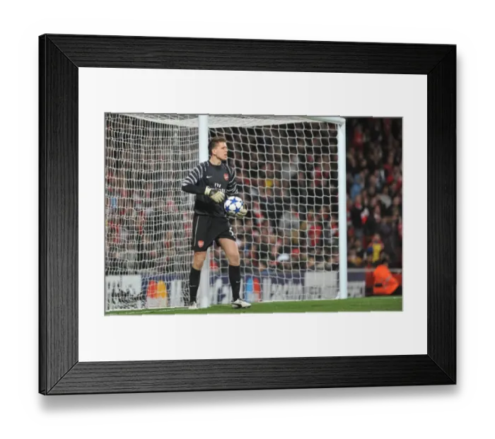 Framed Print : Arsenal's Wojciech Szczesny Stuns Barcelona in Champions League: Arsenal 2 - 1 Framed Print : Arsenal's Wojciech Szczesny Stuns Barcelona in Champions League: Arsenal 2 - 1