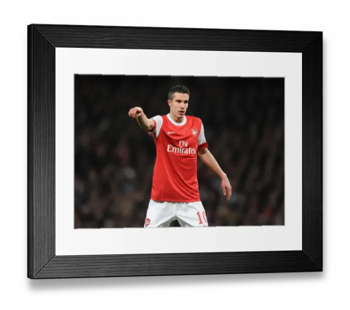 Framed Print : Robin van Persie (Arsenal). Arsenal 2: 1 Barcelona, UEFA Champions League Framed Print : Robin van Persie (Arsenal). Arsenal 2: 1 Barcelona, UEFA Champions League