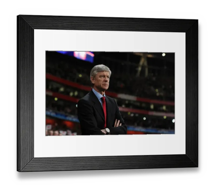 Framed Print : Arsene Wenger and Arsenal Defy Barcelona in UEFA Champions League: 2-1 Victory Framed Print : Arsene Wenger and Arsenal Defy Barcelona in UEFA Champions League: 2-1 Victory