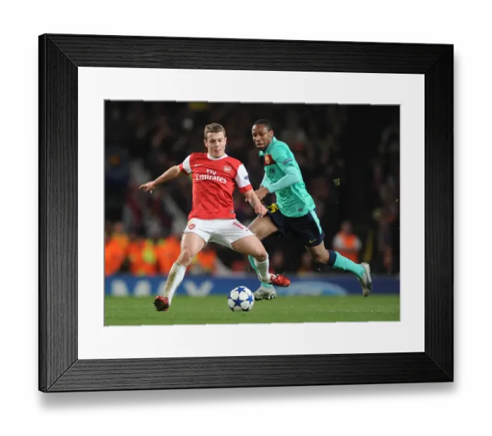 Framed Print : Jack Wilshere (Arsenal) Seydou Kieta (Barcelona). Arsenal 2: 1 Barcelona Framed Print : Jack Wilshere (Arsenal) Seydou Kieta (Barcelona). Arsenal 2: 1 Barcelona