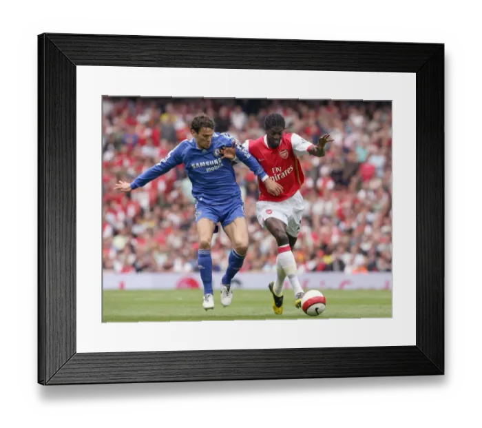 Framed Print : Adebayor vs. Boulahrouz: The Intense Rivalry - Arsenal vs. Chelsea, 1:1 Stalemate, FA Premiership, Emirates Stadium, May 6, 2007 Framed Print : Adebayor vs. Boulahrouz: The Intense Rivalry - Arsenal vs. Chelsea, 1:1 Stalemate, FA Premiership, Emirates Stadium, May 6, 2007