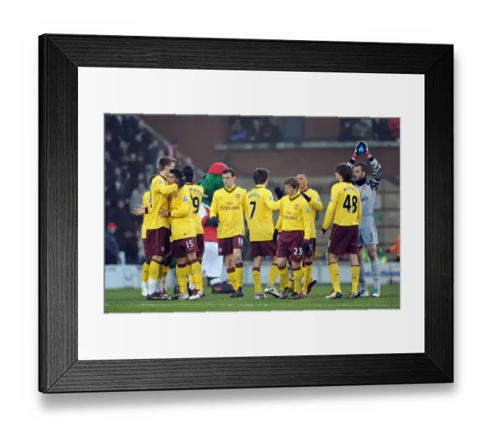 Framed Print : Arsenal team before the match. Leyton Orient 1: 1 Arsenal. FA Cup 5th Round Framed Print : Arsenal team before the match. Leyton Orient 1: 1 Arsenal. FA Cup 5th Round