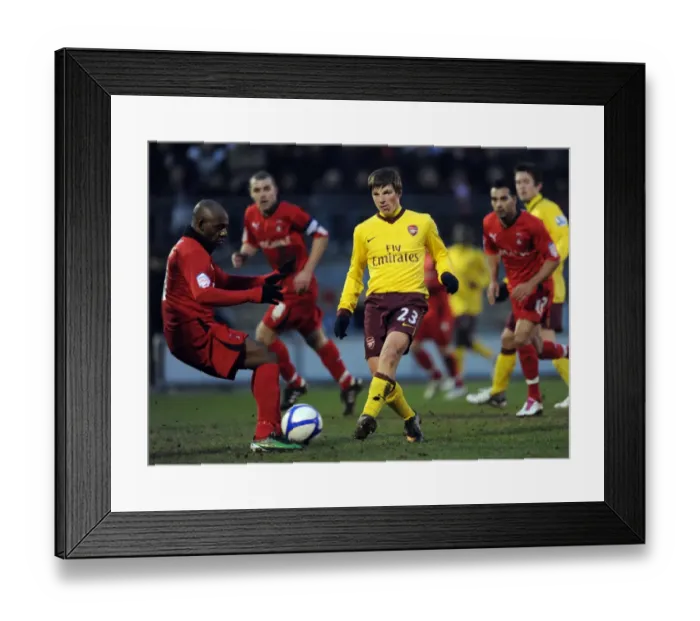 Framed Print : Arshavin vs. Forbes: Leyton Orient Holds Arsenal in FA Cup Showdown Framed Print : Arshavin vs. Forbes: Leyton Orient Holds Arsenal in FA Cup Showdown