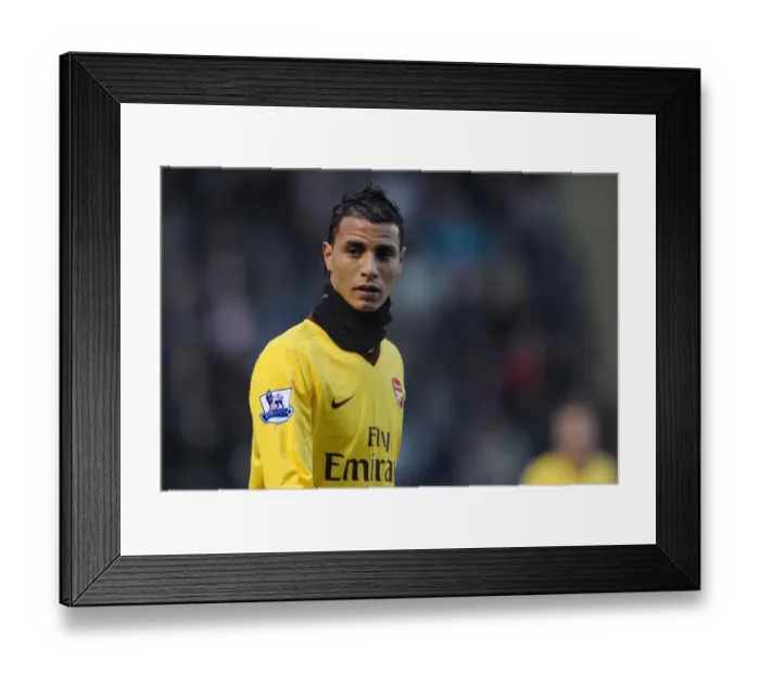 Framed Print : Marouane Chamakh (Arsenal). Leyton Orient 1: 1 Arsenal. FA Cup 5th Round Framed Print : Marouane Chamakh (Arsenal). Leyton Orient 1: 1 Arsenal. FA Cup 5th Round