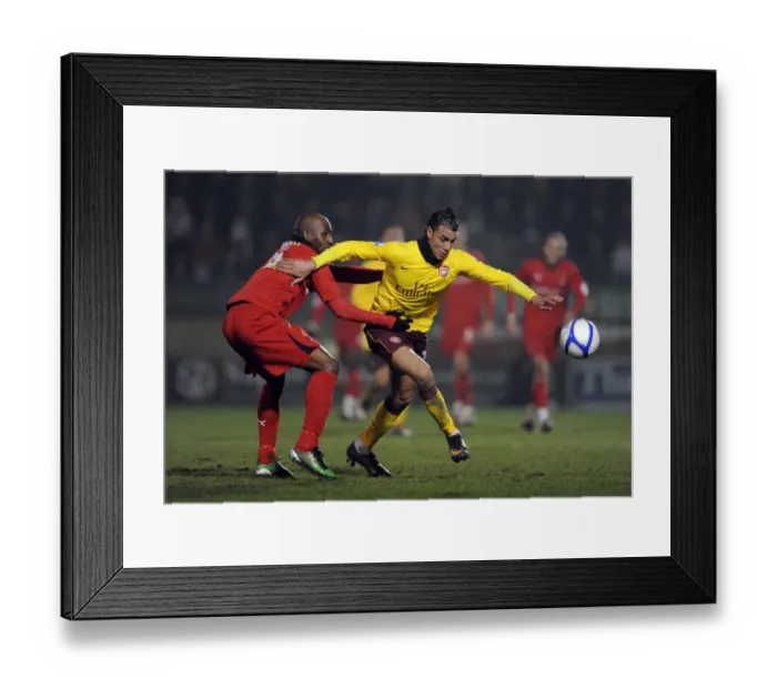 Framed Print : Chamakh vs. Forbes: FA Cup Battle at Leyton Orient