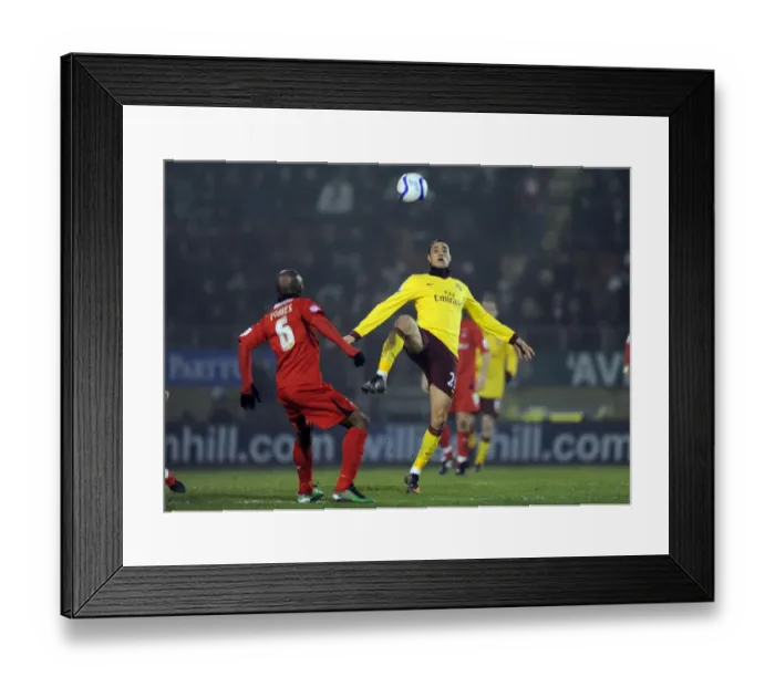 Framed Print : FA Cup Rivalry: Chamakh vs. Forbes - Arsenal vs. Leyton Orient (1:1)