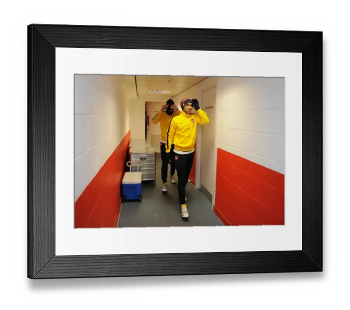 Framed Print : Gael Clichy (Arsenal). Leyton Orient 1: 1 Arsenal, FA Cup Fifth Round, Matchroom Stadium