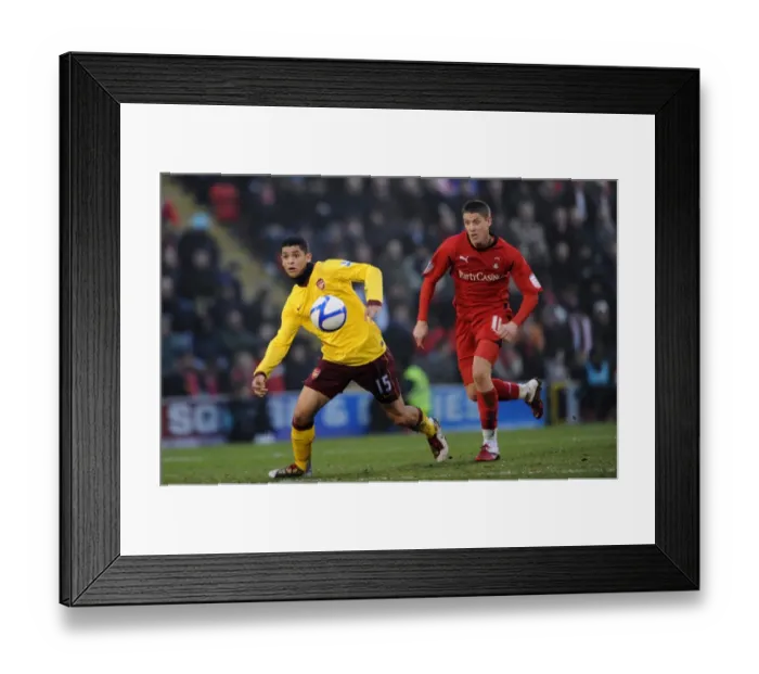 Framed Print : Denilson vs. Revell: FA Cup 5th Round Battle at Leyton Orient (2011)