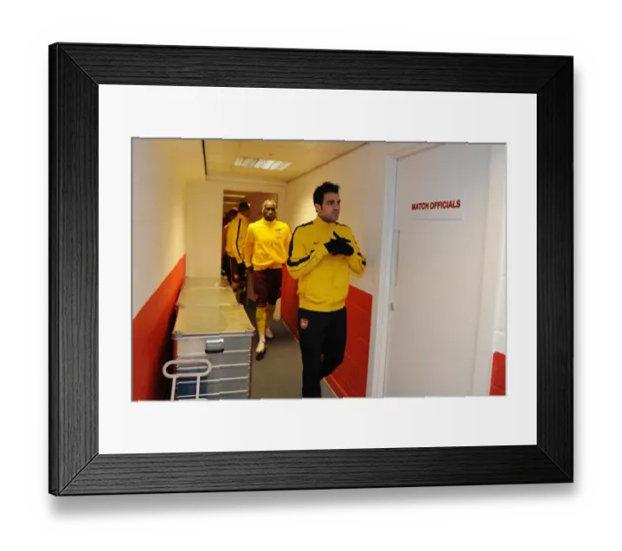 Framed Print : Cesc Fabregas (Arsenal). Leyton Orient 1: 1 Arsenal, FA Cup Fifth Round