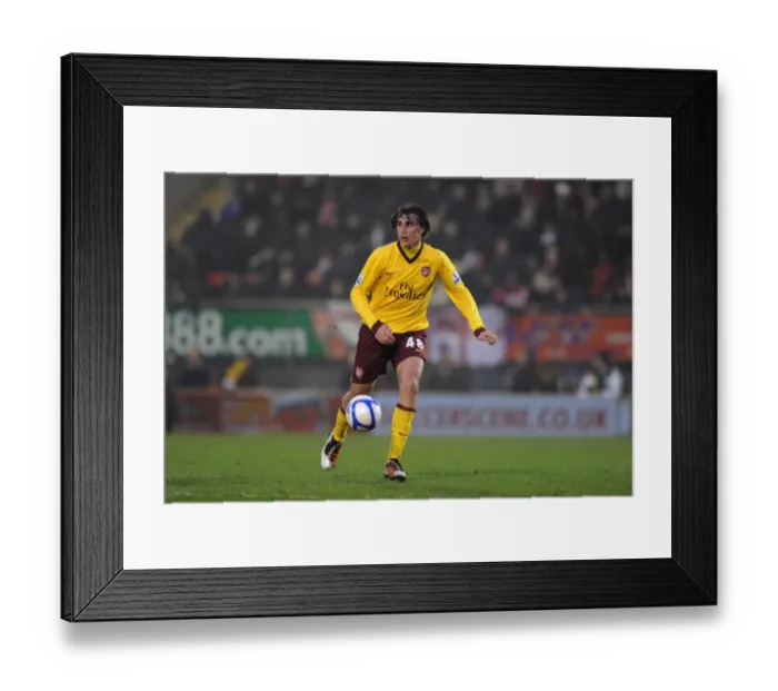 Framed Print : Ignasi Miquel's FA Cup Battle: Arsenal vs. Leyton Orient 1-1 at Matchroom Stadium, 2011