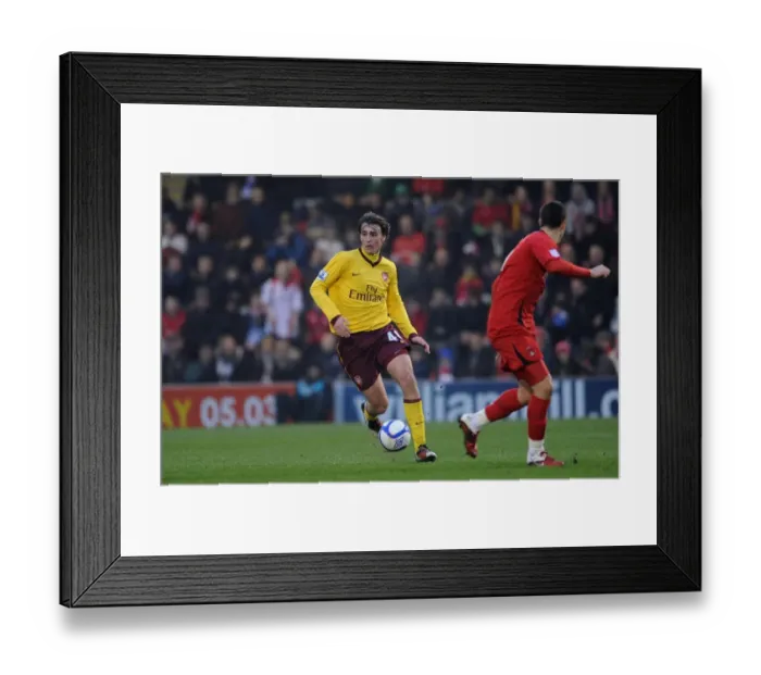 Framed Print : Ignasi Miquel (Arsenal). Leyton Orient 1: 1 Arsenal. FA Cup 5th Round. Matchroom Stadium