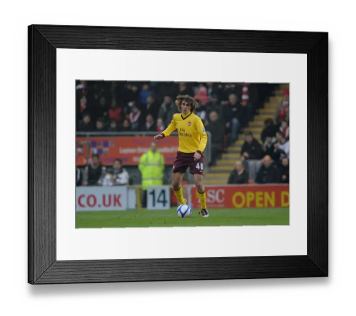 Framed Print : Arsenal's Ignasi Miquel in FA Cup Battle: 1-1 Stalemate against Leyton Orient at Matchroom Stadium, 2011 Framed Print : Arsenal's Ignasi Miquel in FA Cup Battle: 1-1 Stalemate against Leyton Orient at Matchroom Stadium, 2011