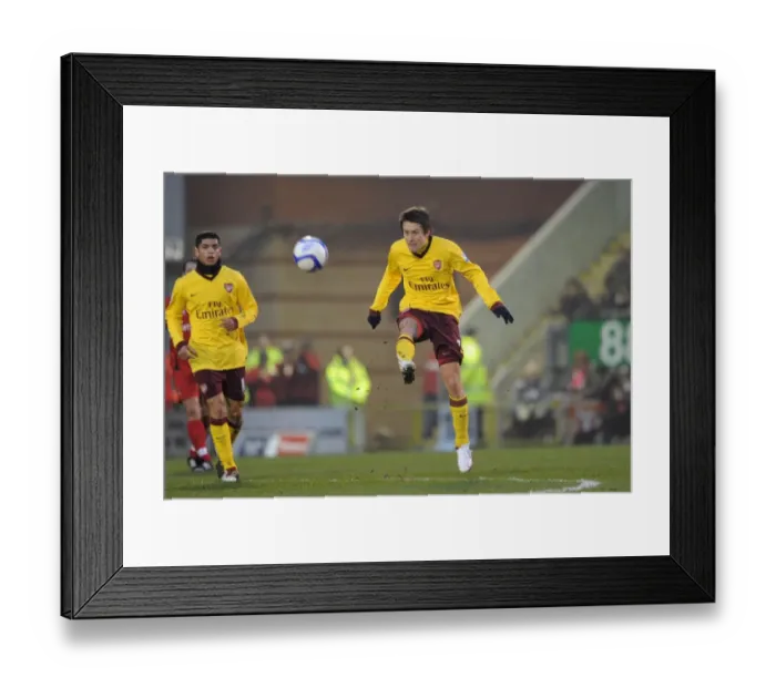 Framed Print : Tomas Rosicky: Unforgettable FA Cup Battle at Matchroom Stadium - Arsenal vs. Leyton Orient (2011)