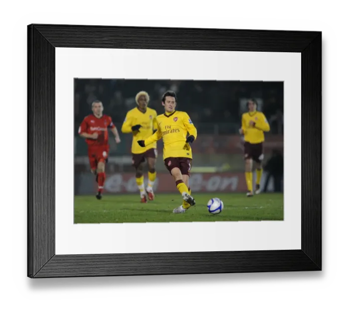 Framed Print : Tomas Rosicky's FA Cup Battle: Arsenal vs. Leyton Orient at Matchroom Stadium (2011)