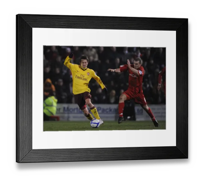 Framed Print : Rosicky vs. Dawson: A FA Cup Battle at Leyton Orient, 2011