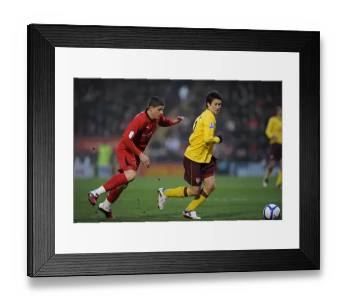 Framed Print : Rosicky vs. Revell: A FA Cup Battle - Arsenal vs. Leyton Orient's 1:1 Rivalry (2011)