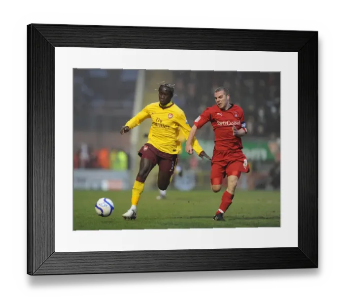 Framed Print : Bacary Sagna vs. Stephen Dawson: A FA Cup Battle at Leyton Orient, 2011 Framed Print : Bacary Sagna vs. Stephen Dawson: A FA Cup Battle at Leyton Orient, 2011