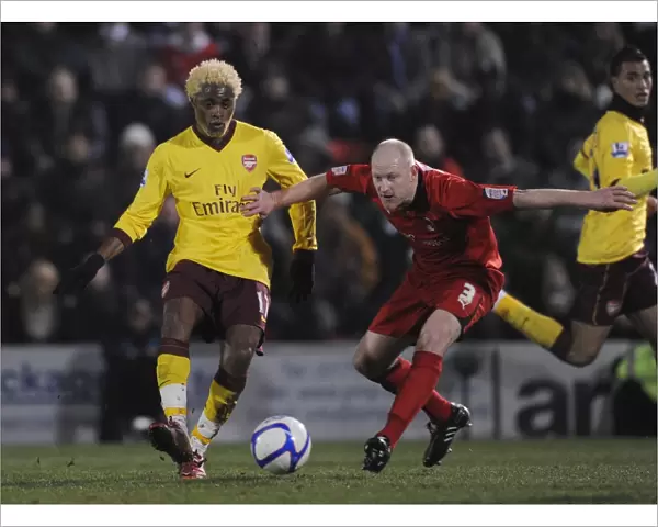 Alex Song (Arsenal) Andrew Whing (Orient). Leyton Orient 1: 1 Arsenal, FA Cup Fifth Round