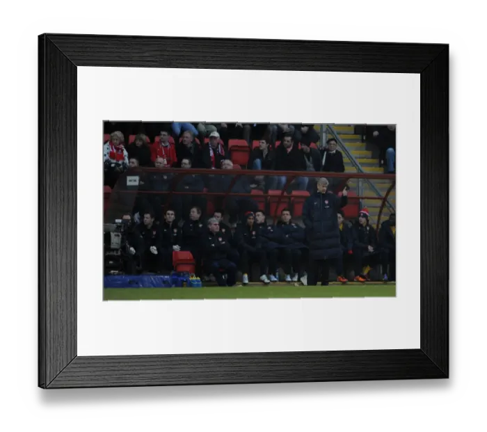 Framed Print : Arsene Wenger the Arsenal Manager. Leyton Orient 1: 1 Arsenal. FA Cup 5th Round Framed Print : Arsene Wenger the Arsenal Manager. Leyton Orient 1: 1 Arsenal. FA Cup 5th Round
