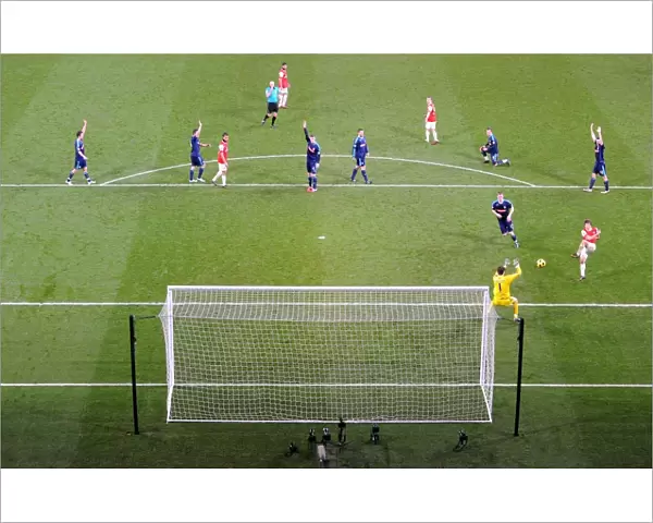 Andrey Arshavin (Arsenal) shoots from an offside position. Arsenal 1: 0 Stoke City