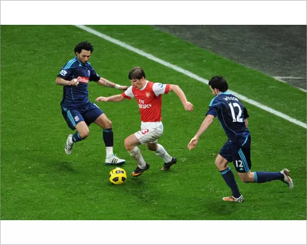 Andrey Arshavin (Arsenal) Jermaine Pennant and Marc Wilson (Stoke). Arsenal 1