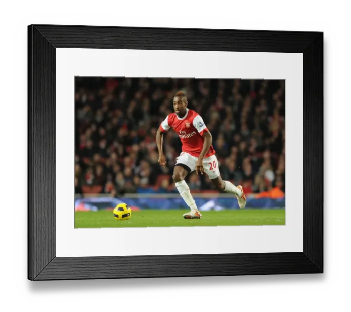 Framed Print : Arsenal's Johan Djourou Secures Victory: Arsenal 1-0 Stoke City, Barclays Premier League, Emirates Stadium