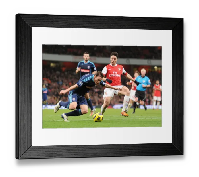 Framed Print : Samir Nasri's Game-Winning Goal: Arsenal 1-0 Stoke City, Premier League 2011