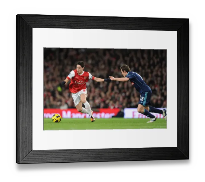 Framed Print : Samir Nasri's Decisive Goal: Arsenal's 1-0 Victory over Stoke City, Premier League 2011