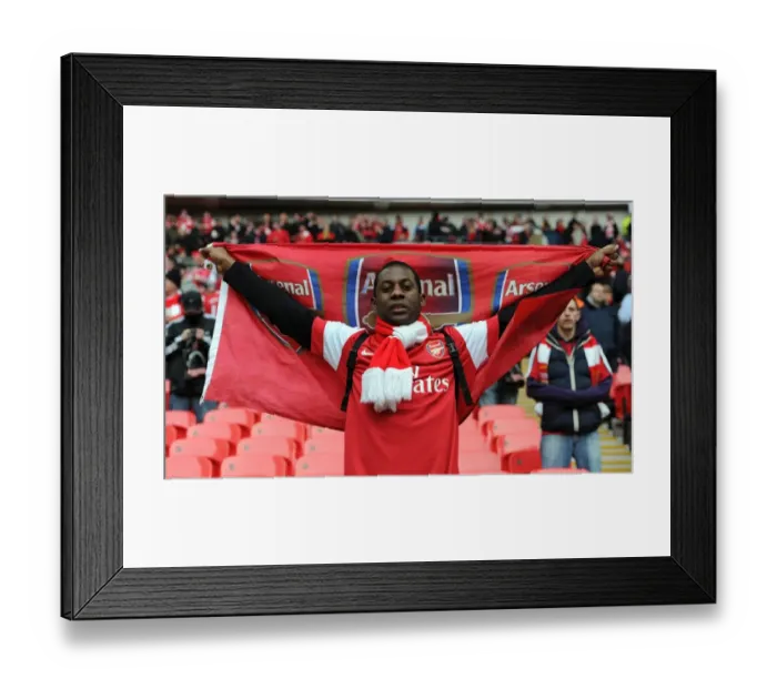 Framed Print : Arsenal fan. Arsenal 1: 2 Birmingham City. Carling Cup Final. Wembley Stadium, 27 / 2 / 11 Framed Print : Arsenal fan. Arsenal 1: 2 Birmingham City. Carling Cup Final. Wembley Stadium, 27 / 2 / 11