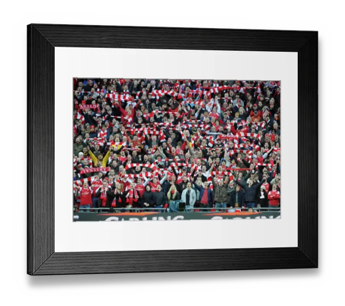 Framed Print : Heartbreaking Defeat: Arsenal Fans at the 2011 Carling Cup Final vs. Birmingham City at Wembley Stadium (27 / 2 / 11) Framed Print : Heartbreaking Defeat: Arsenal Fans at the 2011 Carling Cup Final vs. Birmingham City at Wembley Stadium (27 / 2 / 11)