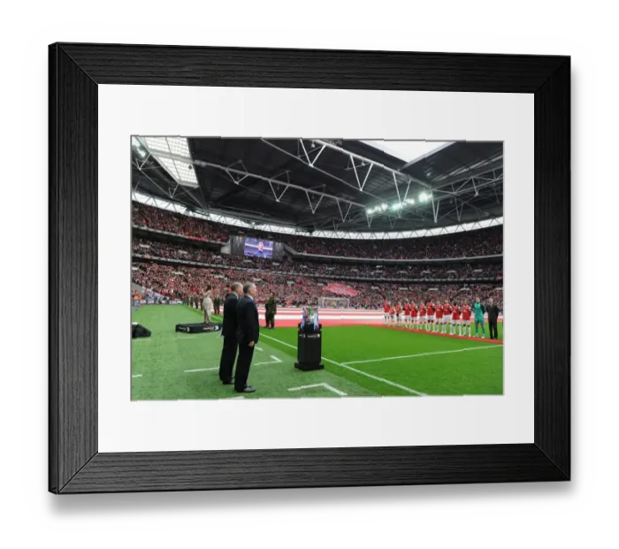 Framed Print : The Arsenal team line up before the match. Arsenal 1: 2 Birmingham City Framed Print : The Arsenal team line up before the match. Arsenal 1: 2 Birmingham City