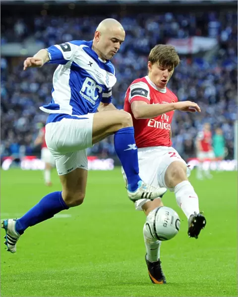 Andrey Arshavin (Arsenal) Stephen Carr (Birmingham). Arsenal 1: 2 Birmingham City