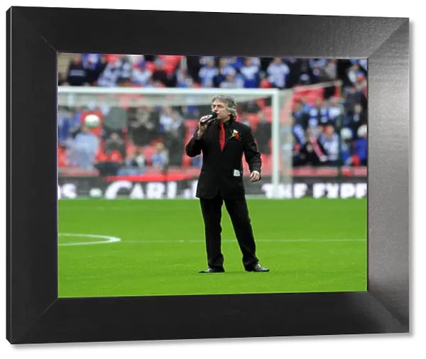 Paul Burrell the Arsenal PA on the pitch before the match. Arsenal 1: 2 Birmingham City