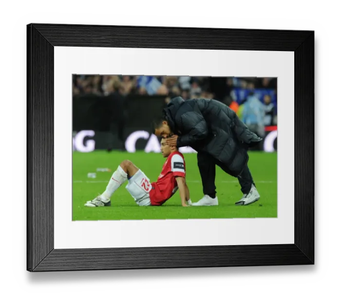 Framed Print : Dejected Arsenal players Gael Clichy and Theo Walcott. Arsenal 1: 2 Birmingham City Framed Print : Dejected Arsenal players Gael Clichy and Theo Walcott. Arsenal 1: 2 Birmingham City