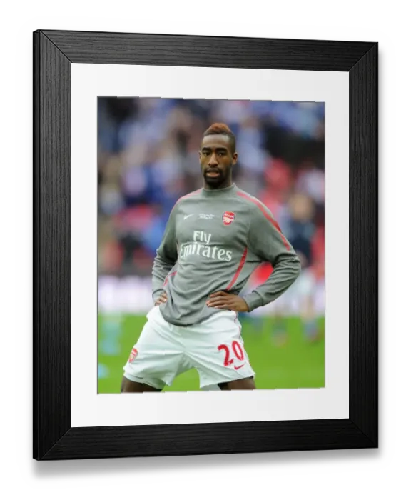 Framed Print : Johan Djourou (Arsenal). Arsenal 1: 2 Birmingham City. Carling Cup Final Framed Print : Johan Djourou (Arsenal). Arsenal 1: 2 Birmingham City. Carling Cup Final