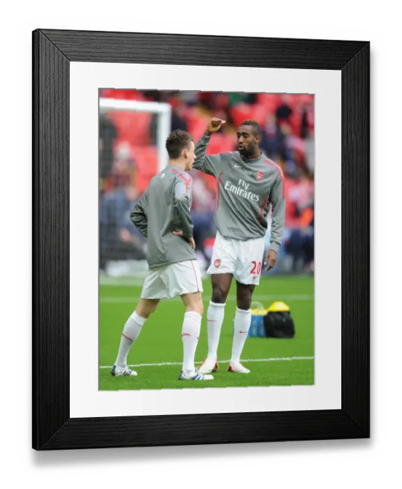 Framed Print : Johan Djourou and Laurent Koscielny (Arsenal). Arsenal 1: 2 Birmingham City Framed Print : Johan Djourou and Laurent Koscielny (Arsenal). Arsenal 1: 2 Birmingham City