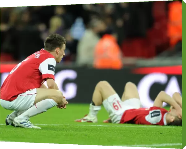 Laurent Koscielny (Arsenal) dejected after the match. Arsenal 1: 2 Birmingham City